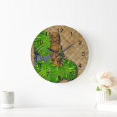 Hawaiian Tiki Lauhala Wall Clock Grote Klok (Huis)