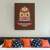 Hawaiian Tiki Mask Canvas Afdruk