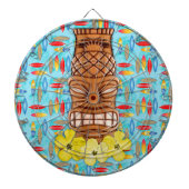 Hawaiian Tiki Mask Dartbord (Voorkant)