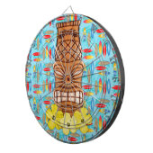 Hawaiian Tiki Mask Dartbord (Voorkant Rechts)