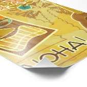 Hawaiian Tiki Mask Foto Afdruk (Hoek)