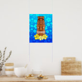 Hawaiian Tiki Mask Poster (Keuken)