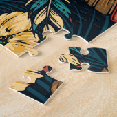 Hawaiian Tiki Masker Tropisch Patroon Legpuzzel (Zijkant)