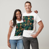 Hawaiian Tiki Masker Tropisch Patroon T-shirt (Unisex)
