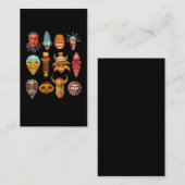 Hawaiian Tiki maskers Totems Hawaii Visitekaartje (Voorkant / Achterkant)