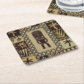 Hawaiian Tiki n Tapa Tiki onderzetters (Schuin)