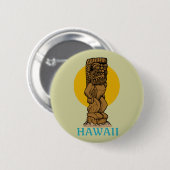 Hawaiian Tiki Ronde Button 5,7 Cm (Voorkant /achterkant)