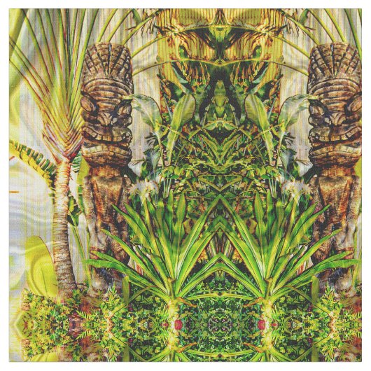 Hawaiian Tiki Stof (Close Up)