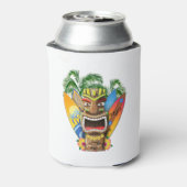 Hawaiian Tiki Surfing Blikjeskoeler (Blikje Achterkant)