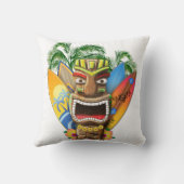 Hawaiian Tiki Surfing Kussen (Achterkant)