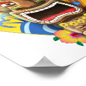 Hawaiian Tiki Surfing Poster (Hoek)