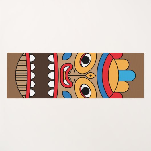 hawaiian tiki yogamat (Voorkant (horizontaal))