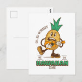 Hawaiian Time Chill Briefkaart (Voorkant / Achterkant)