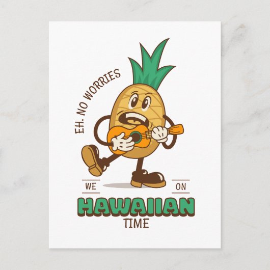 Hawaiian Time Chill Briefkaart (Voorkant)