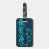 Hawaiian Tonal Hibiscus Bagagelabel (Achterkant verticaal)