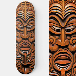 Hawaiian Totem Tiki Masker Hout Stijl Kunst Persoonlijk Skateboard
