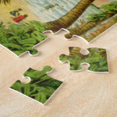  Hawaiian Travel Art Illustratie Oude Reis Legpuzzel (Zijkant)