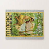  Hawaiian Travel Art Illustratie Oude Reis Legpuzzel (Horizontaal)