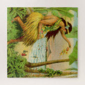  Hawaiian Travel Art Illustratie Oude Reis Legpuzzel (Horizontaal)