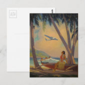  Hawaiian Travel - Hawaii Girl Dancer Briefkaart (Voorkant / Achterkant)