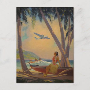 Hawaiian Travel - Hawaii Girl Dancer Briefkaart