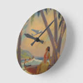  Hawaiian Travel - Hawaii Girl Dancer Ronde Klok (Hoek)