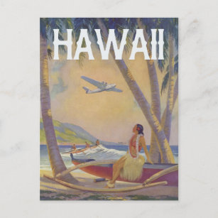  Hawaiian Travel - Hawaii Hula Dancer   Briefkaart