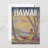  Hawaiian Travel - Hawaii Hula Dancer   Briefkaart (Voorkant / Achterkant)