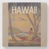  Hawaiian Travel - Hawaii Hula Dancer! Stenen Onderzetter (Voorkant)