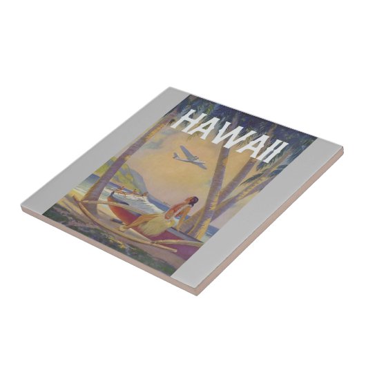  Hawaiian Travel - Hawaii Hula Dancer! Tegeltje (Zijkant)