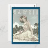  Hawaiian Travel - Hawaii Hula    DancerPos Briefkaart (Voorkant / Achterkant)