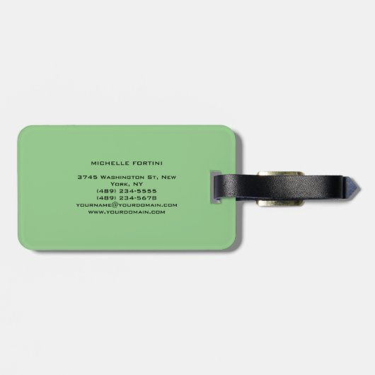  Hawaiian Travel Hula Girl Aloha Caribbean Bagagelabel (Achterkant horizontaal)