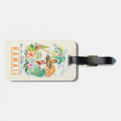  Hawaiian Travel Poster Bagagelabel (Achterkant horizontaal)