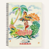  Hawaiian Travel Poster Notitieboek (Voorkant)