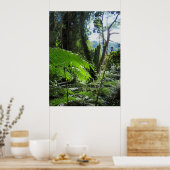 Hawaiian Tree Ferns Poster (Keuken)