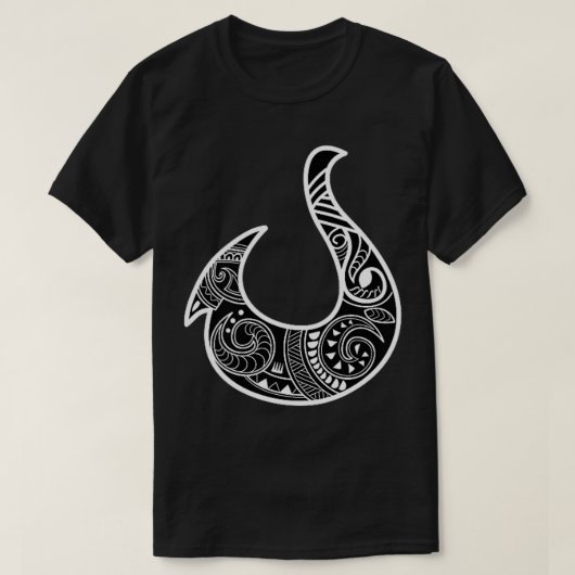 Hawaiian Tribal Fish Hook T-shirt (Design voorkant)