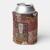 Hawaiian Tribal:  stoffen lappendeken Blikjeskoeler (Blikje Achterkant)