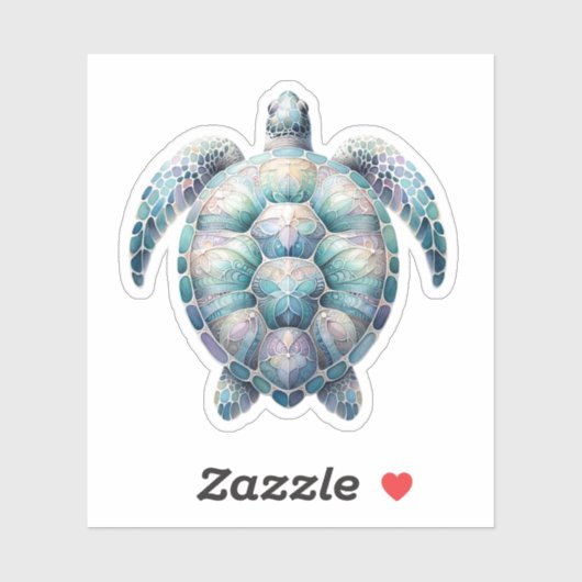 Hawaiian Tribal Zee Turtle Stickers (Vel)