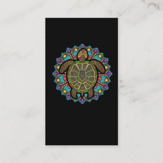 Hawaiian Tribal Zee Turtle Visitekaartje (Voorkant)