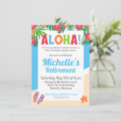 Hawaiian Tropical Aloha Pensioen Partij Kaart (Staand voorkant)