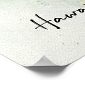 Hawaiian Tropical Fish Waterverf - Butterflyfish Poster (Hoek)