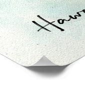 Hawaiian Tropical Fish Waterverf - Butterflyfish Poster (Hoek)