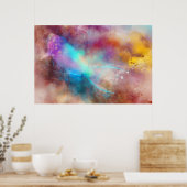 Hawaiian Tropical Fish Waterverf - Parrotfish Poster (Keuken)