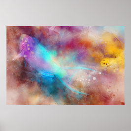 Hawaiian Tropical Fish Waterverf - Parrotfish Poster