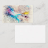 Hawaiian Tropical Fish Waterverf - Parrotfish Visitekaartje (Voorkant / Achterkant)