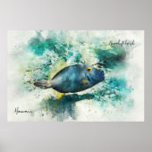 Hawaiian Tropical Fish Waterverf - Vissen Poster (Voorkant)