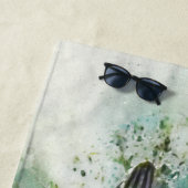 Hawaiian Tropical Fish Waterverf - Vissen Strandlaken (In situ)