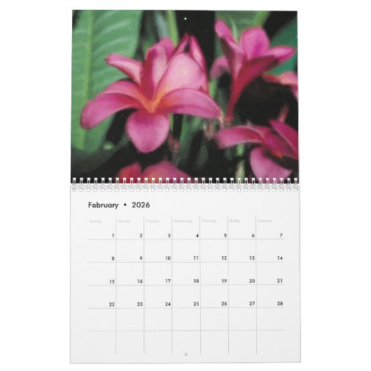 Hawaiian Tropical Flora 2018 Calendar Kalender (Feb 2026)