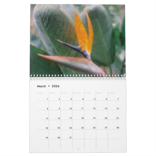 Hawaiian Tropical Flora 2018 Calendar Kalender (Mar 2026)