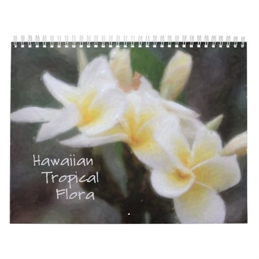 Hawaiian Tropical Flora Fine Art Kalender (Hoes)